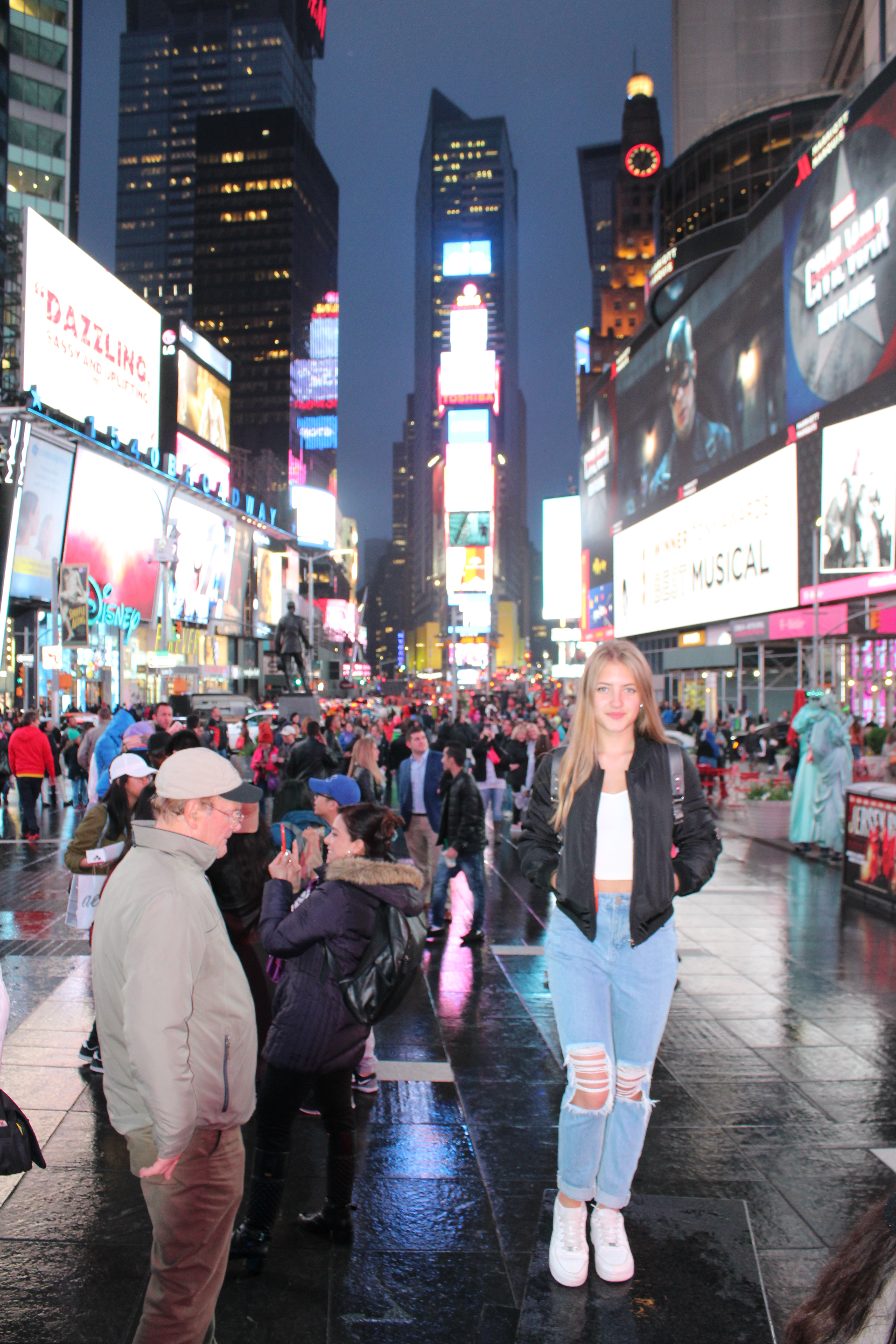 This image is an image of me in Times Square
