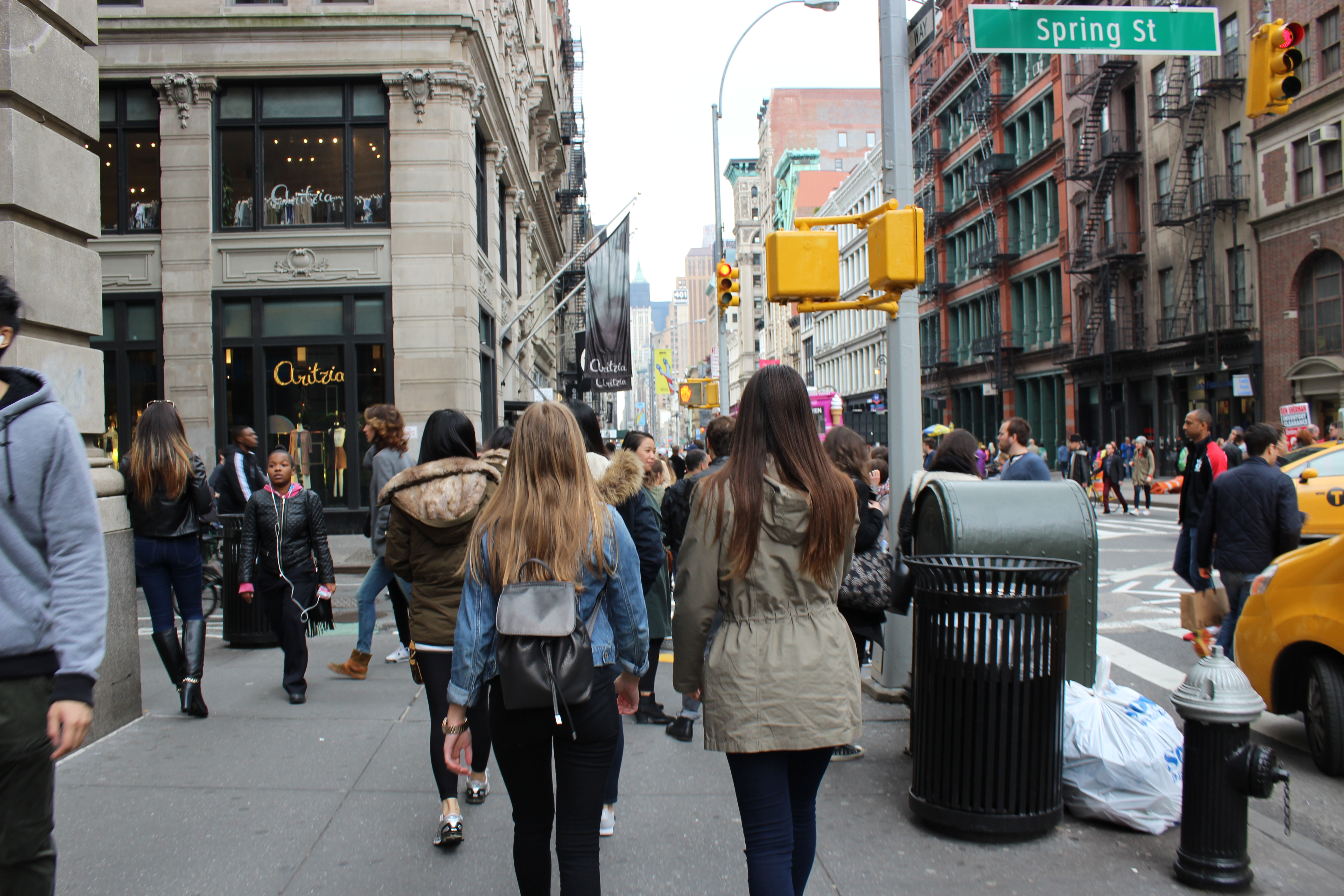 This image is an image of my friend and I walking in the streets